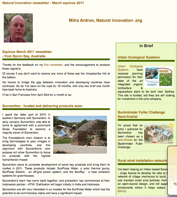 mar 2011 equinox newsletter